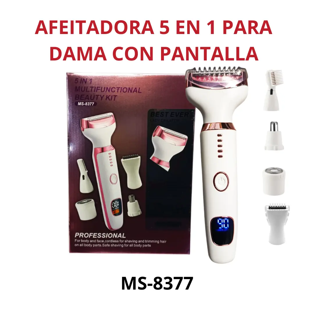 MS-8377 AFEITADORA PARA DAMA 5 EN 1