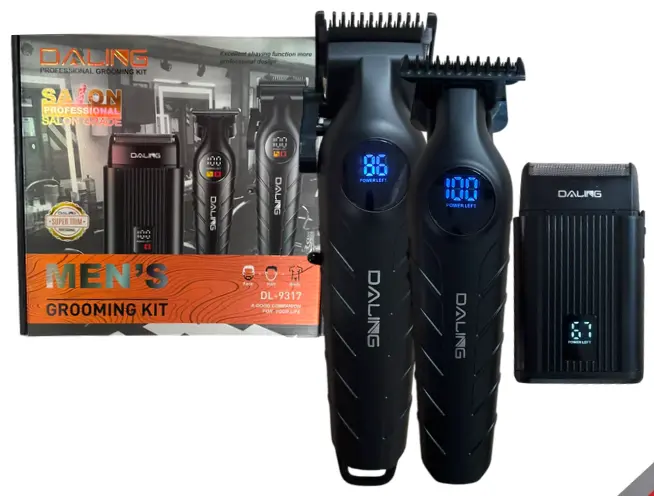 COMBO AFEITADORA, PATILLERA Y MAQUINA DE PELUQUEAR DALING DL-9317