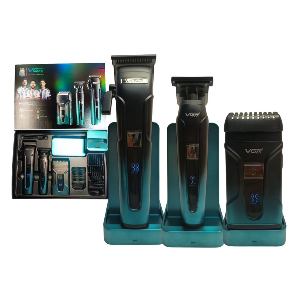 COMBO PELUQUERA PATILLERA Y AFEITADORA VGR V-694