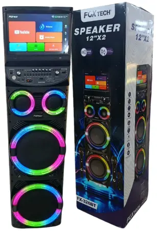 CABINA DE SONIDO DE 12'' X2 CON PANTALLA FX-326BT