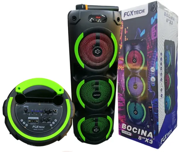 CABINA DE SONIDO DE 8'' X3 FX-327BT
