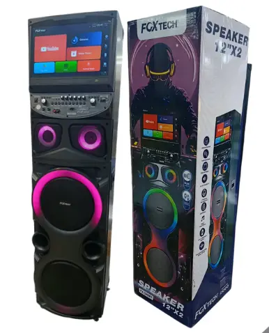 CABINA DE SONIDO DE 12'' X2 CON PANTALLA FX-328BT
