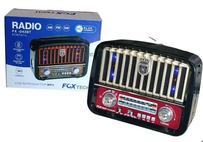 RADIO ANTIGUO AM/FM Y BLUETOOTH FX-042BT