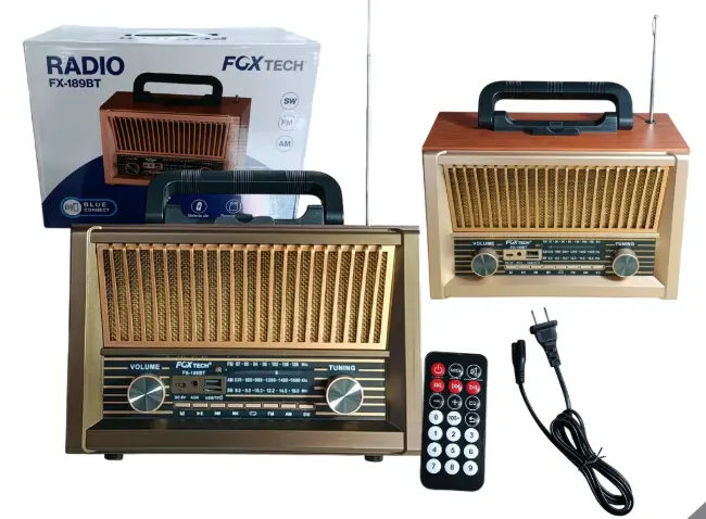 RADIO ANTIGUO AM/FM Y BLUETOOTH FX-189BT