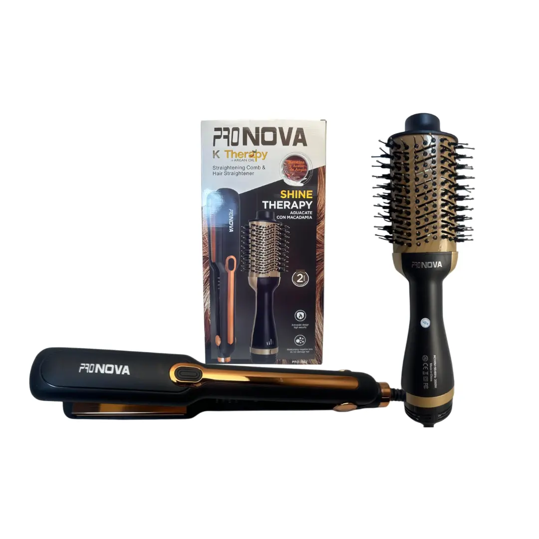 COMBO CEPILLO SECADOR Y PLANCHA PRONOVA