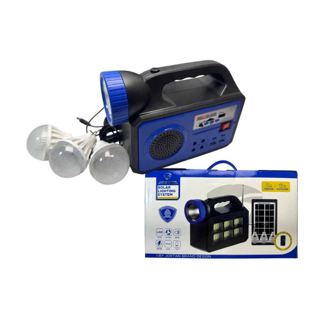 RADIO SOLAR MULTIFUNCIONAL 5 IN 1 CON LINTERNA JT-QT-T08